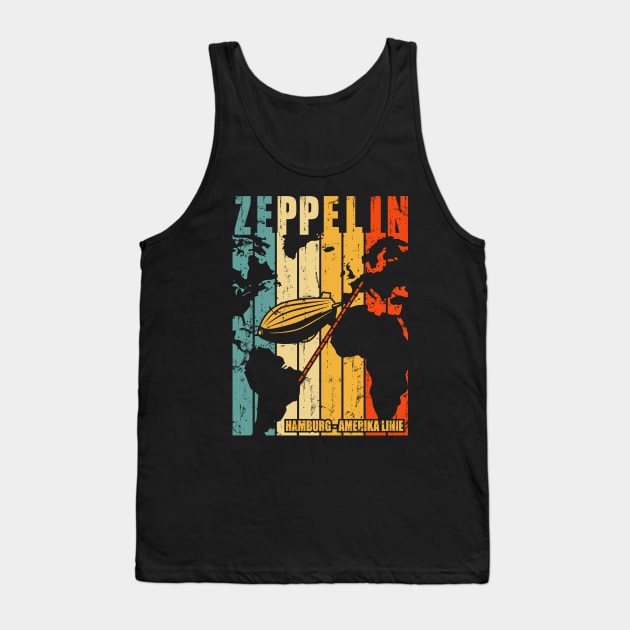 Zeppelin Vintage Tank Top by Saamdibilquraniart